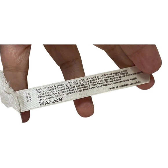 Free People Byzantina Solid Mini Dress Lace Raw Frayed Hem Back Side Cutouts XS - Picture 10 of 16